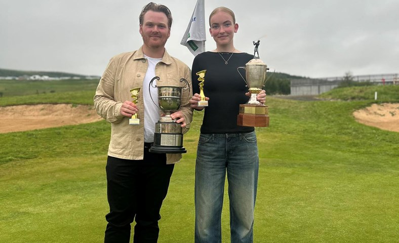 Víðir Steinar og Lilja Maren Akureyrarmeistarar í golfi 2025