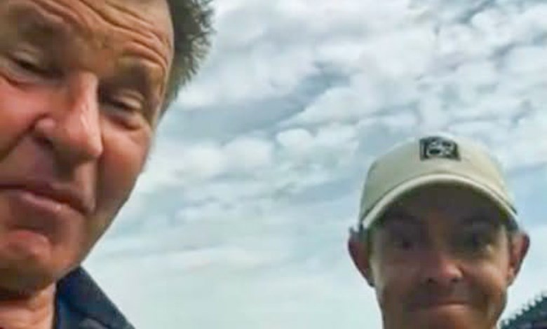 Rory hitti gamlan risameistara á Birkdale