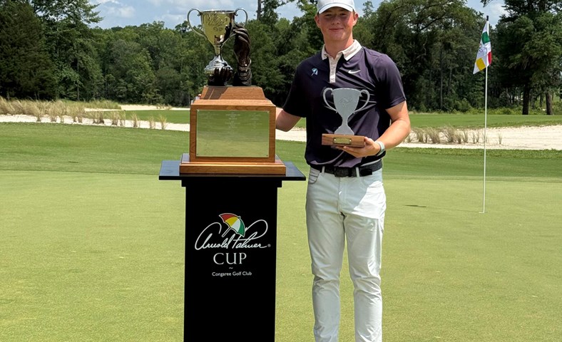 Gunnlaugur Árni skrifar söguna: Valinn í Arnold Palmer Cup annað árið í röð