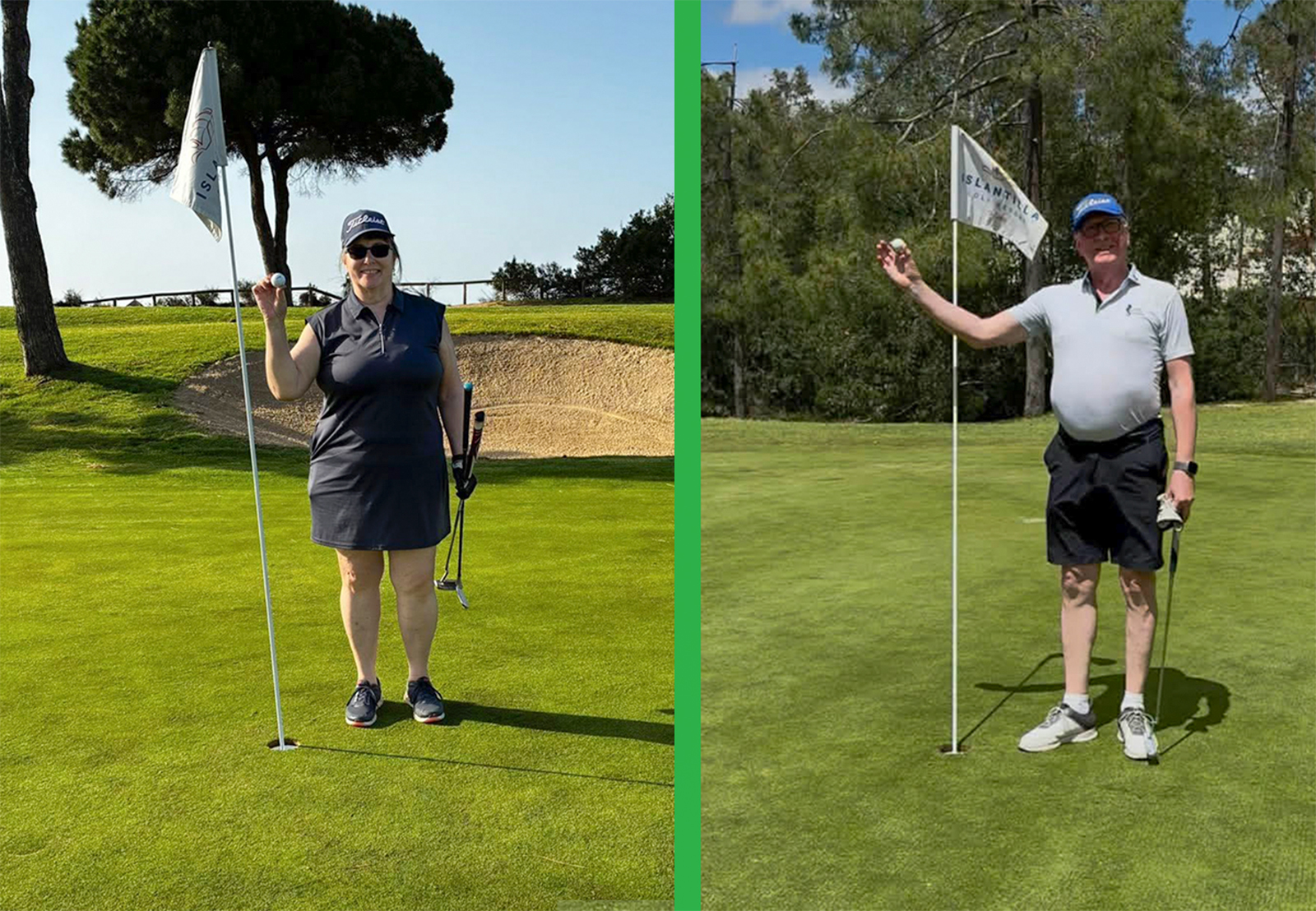 Tvö draumahögg í vel heppnaðri golfferð GKG til Islantilla