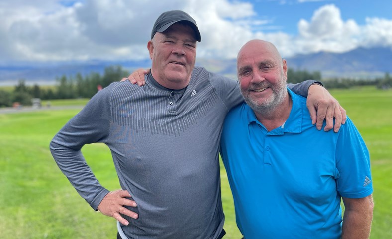 Gömlu handboltakempurnar elska golfið